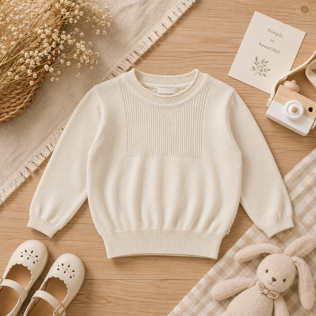 Thin Cotton Pullover – Légèreté et confort – Pull en maille pour enfant