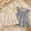 Princess Dress – Élégante et confortable – Robe à col brodé
