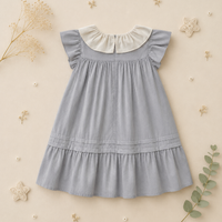 Thumbnail for Princess Dress – Élégante et confortable – Robe à col brodé