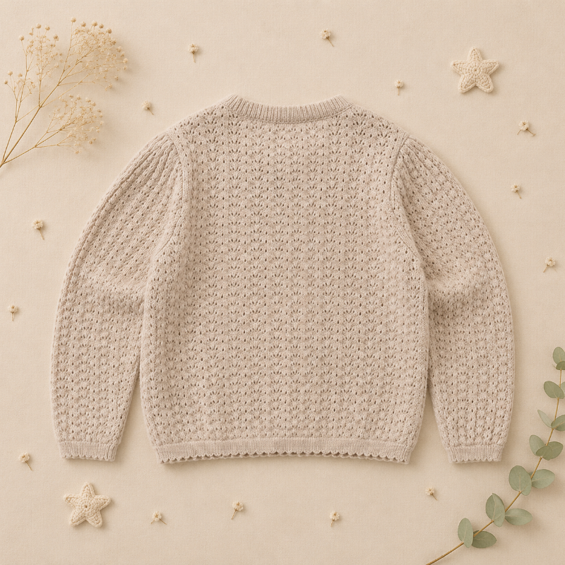 Buttoned Cardigan – Doux et confortable – Cardigan en maille pour enfant