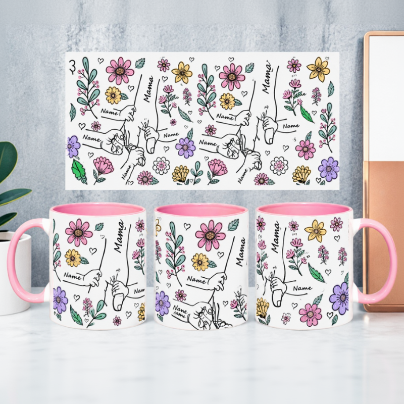 Personalized Kids Name Mug – Un cadeau unique pour la fête des Mères  – Une tasse personnalisée