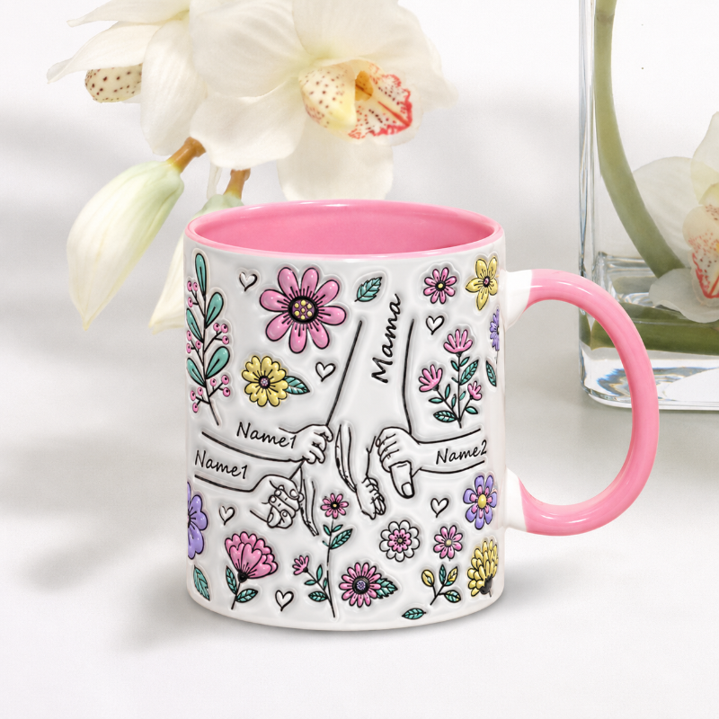 Personalized Kids Name Mug – Un cadeau unique pour la fête des Mères  – Une tasse personnalisée