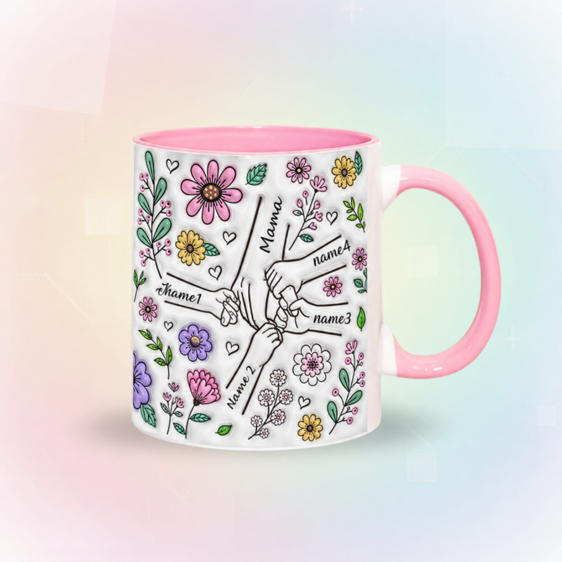 Personalized Kids Name Mug – Un cadeau unique pour la fête des Mères  – Une tasse personnalisée