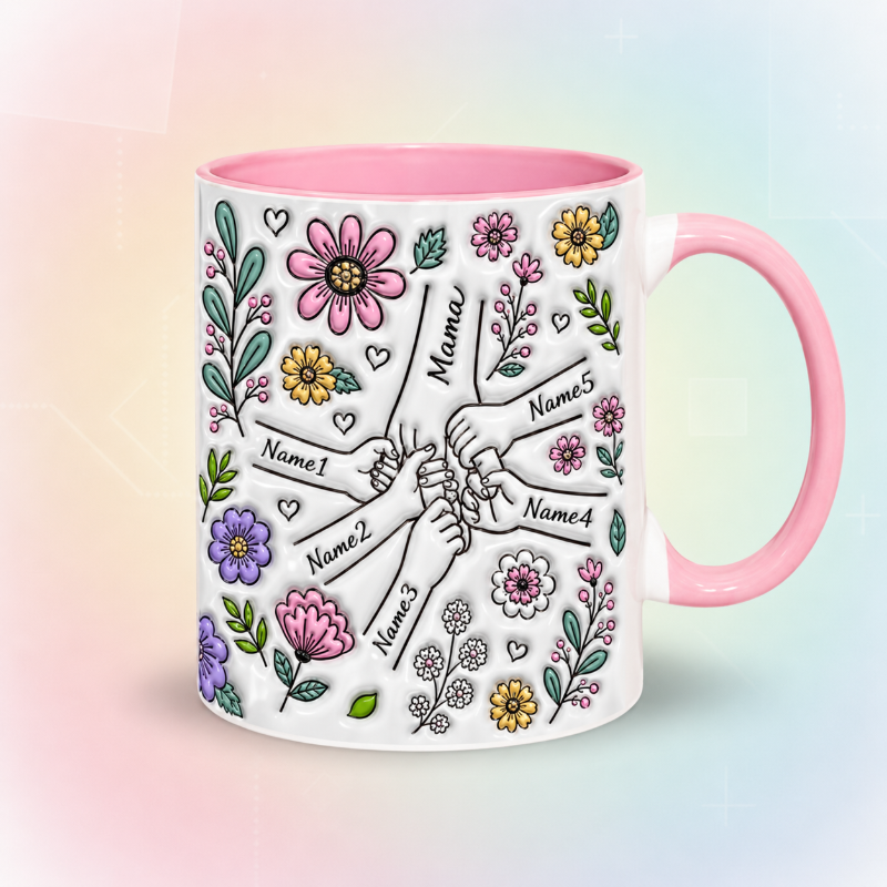 Personalized Kids Name Mug – Un cadeau unique pour la fête des Mères  – Une tasse personnalisée