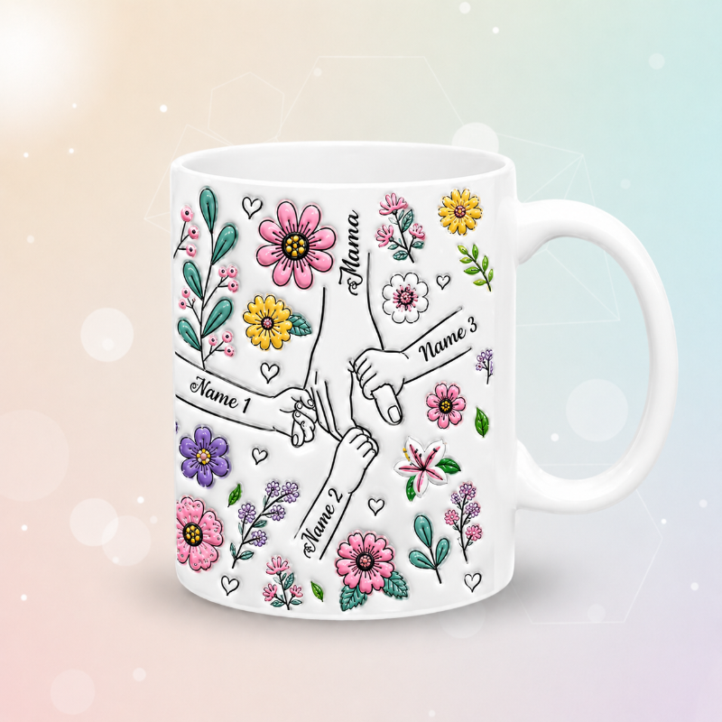 Personalized Kids Name Mug – Un cadeau unique pour la fête des Mères  – Une tasse personnalisée