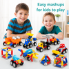 Magnetic Cars – Jeu de construction magnétique - Ensemble de véhicules magnétiques