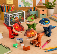 Thumbnail for Dinosaur Stationery Toy – Créatif et éducatif – Ensemble de bureau 5 en 1