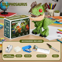 Thumbnail for Dinosaur Stationery Toy – Créatif et éducatif – Ensemble de bureau 5 en 1