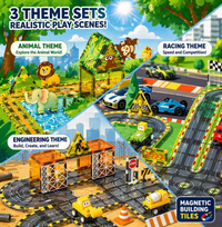 Thumbnail for Magnetic Road Blocks – Créatif et éducatif – Kit de construction « Chemins magnétiques »