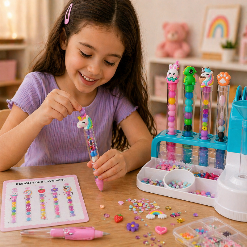 DIY Sand Art Pen – Créatif et éducatif – Kit de création de stylos