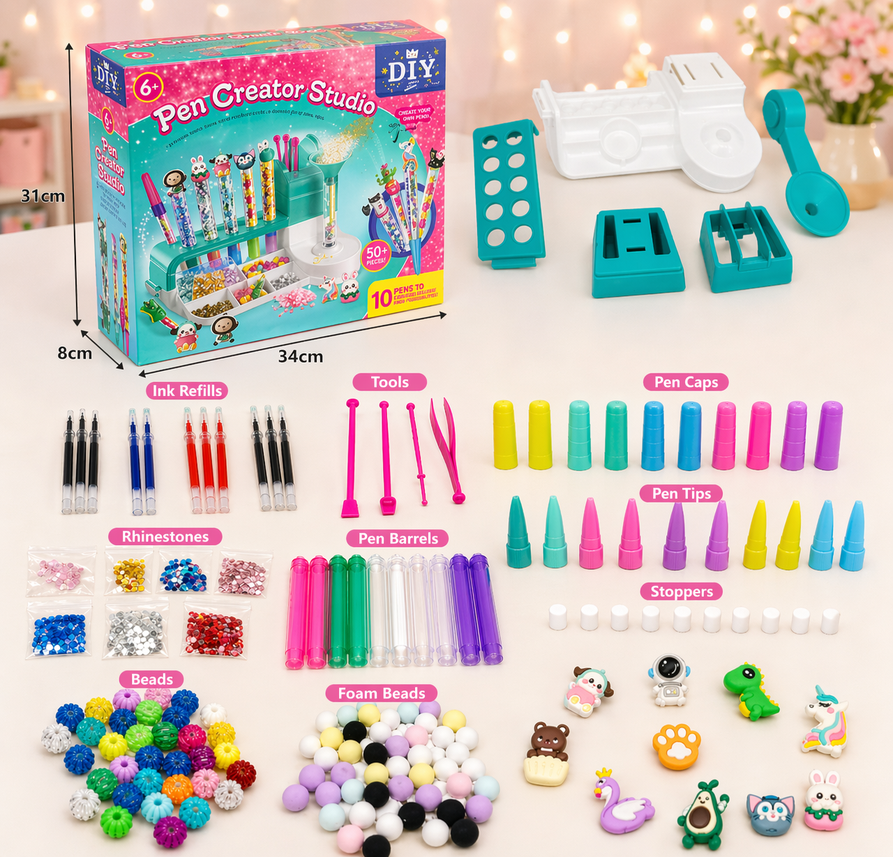 DIY Sand Art Pen – Créatif et éducatif – Kit de création de stylos