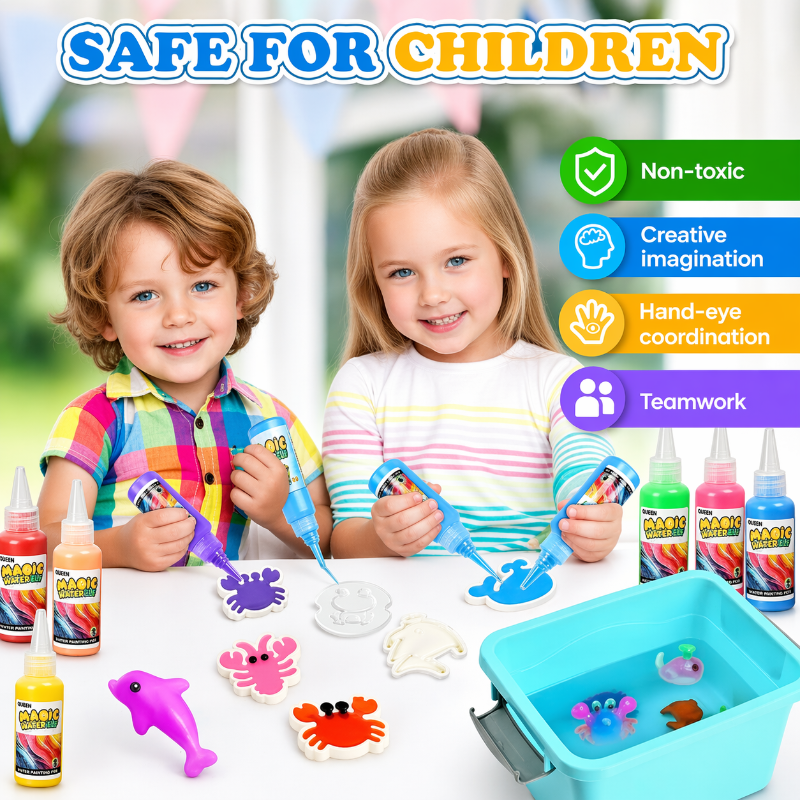 Magic Gel Water Beads – Créativité et sensorialité – Kit de jeux « Façonner l'eau »