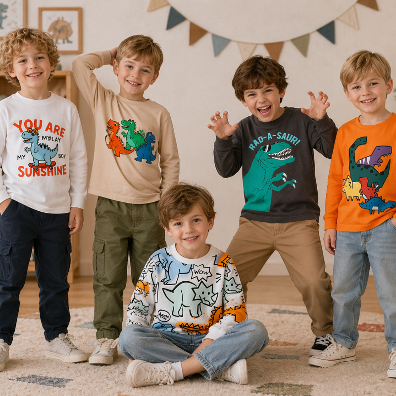 Kids Dinosaur Sweatshirt – Confort et style – Pull pour enfant Dino