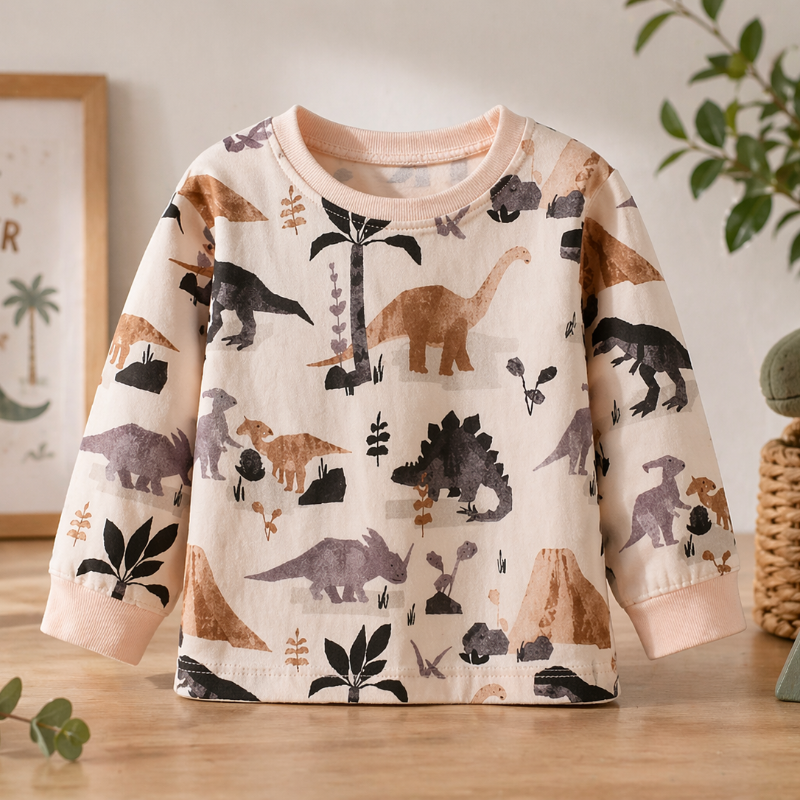 Kids Dinosaur Sweatshirt – Confort et style – Pull pour enfant Dino
