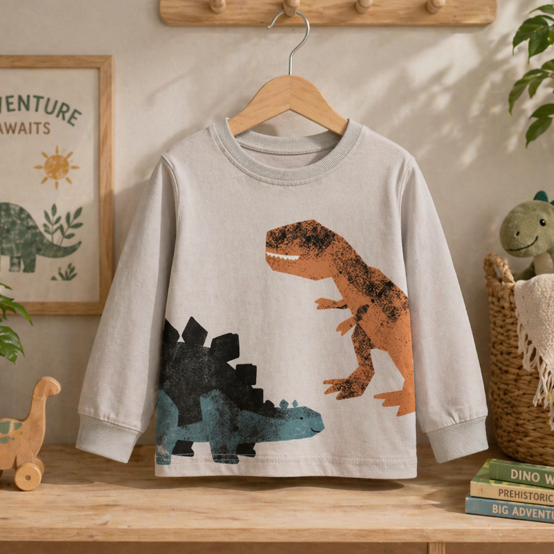 Kids Dinosaur Sweatshirt – Confort et style – Pull pour enfant Dino
