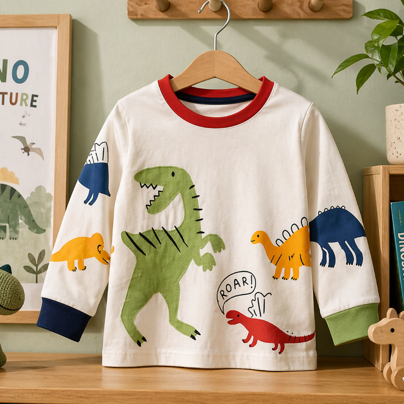 Kids Dinosaur Sweatshirt – Confort et style – Pull pour enfant Dino