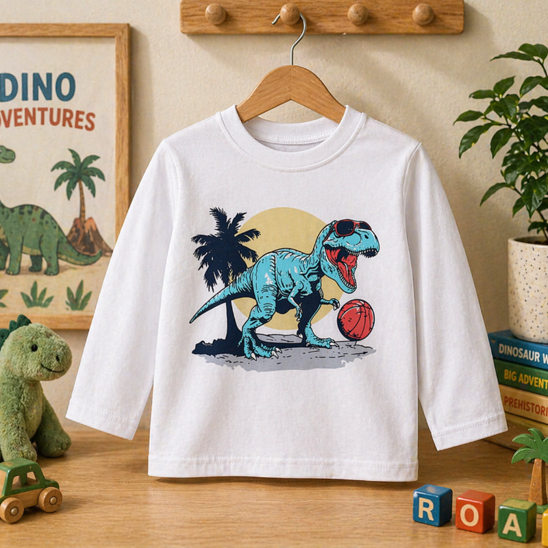 Kids Dinosaur Sweatshirt – Confort et style – Pull pour enfant Dino