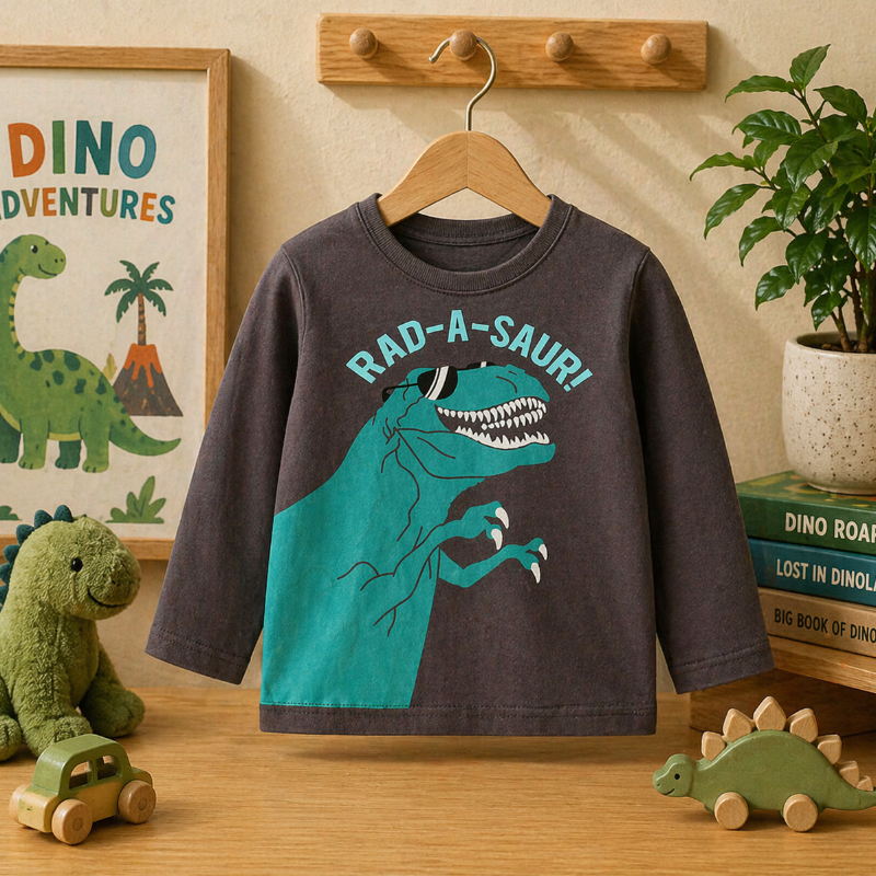 Kids Dinosaur Sweatshirt – Confort et style – Pull pour enfant Dino