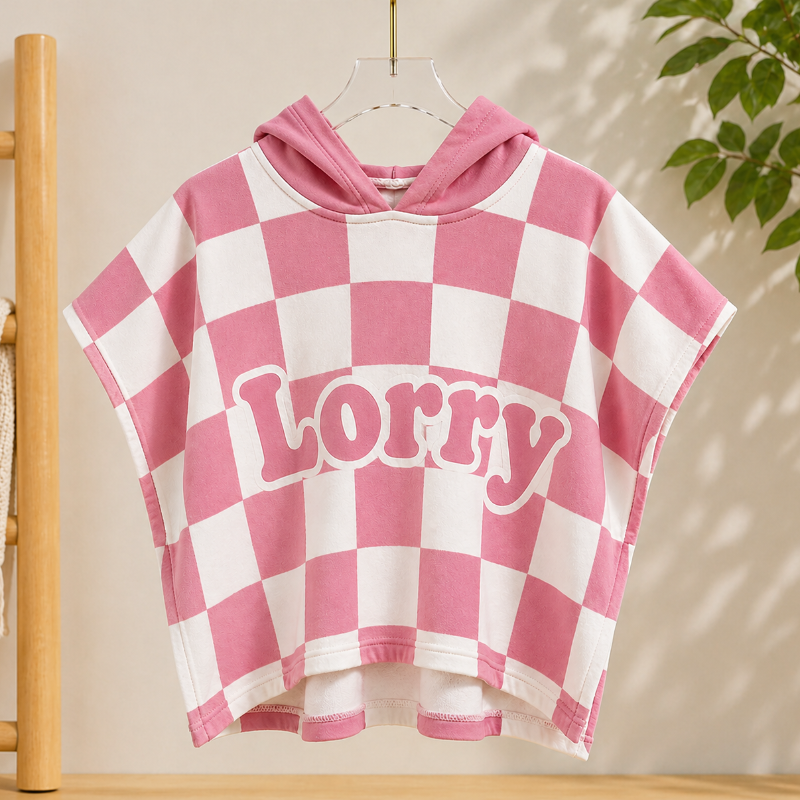 Personalized Hooded Towel – Douce et unique – Cape de bain personnalisée pour enfant