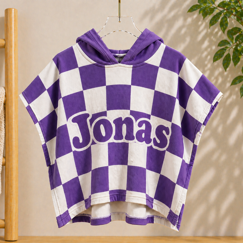 Personalized Hooded Towel – Douce et unique – Cape de bain personnalisée pour enfant
