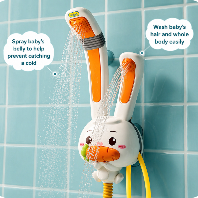 Rabbit Bath Shower Toy – Jeux et plaisirs aquatiques – Jouet de bain avec pulvérisateur