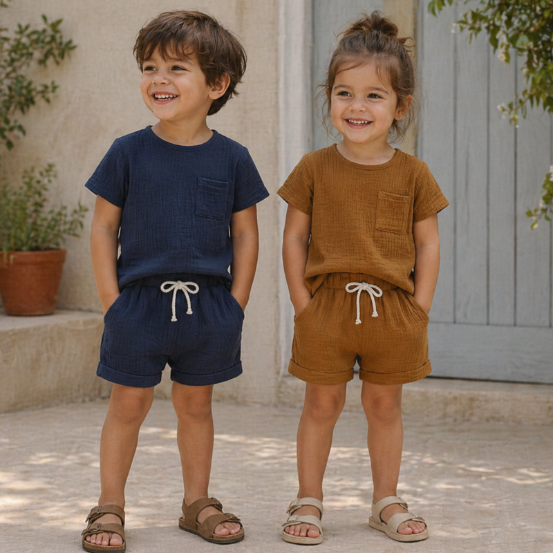 Baby Summer Outfit – Légèreté et confort – Ensemble de vêtements