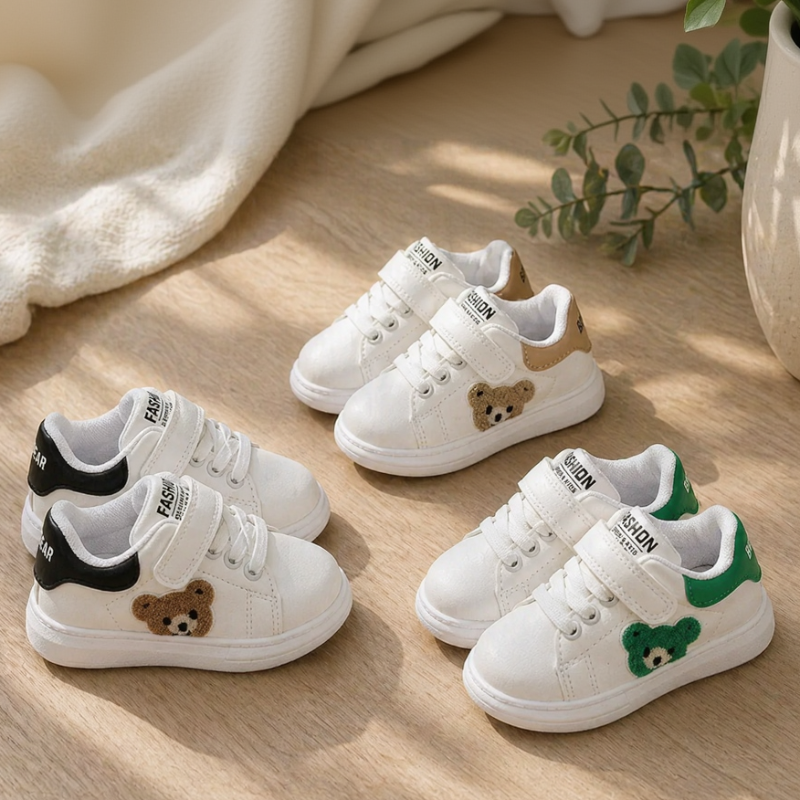 Bear Sneakers – Confort et mignon – Baskets « Ourson » pour enfants