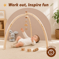 Thumbnail for Wooden Baby Rattle Toy – Éveil sensoriel et sécurité – Baby Gym