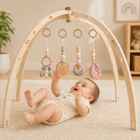 Thumbnail for Wooden Baby Rattle Toy – Éveil sensoriel et sécurité – Baby Gym