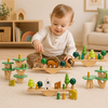 Wooden Forest Blocks – Créativité et développement – Jeu de blocs empilables en bois