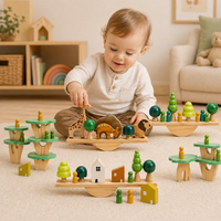 Thumbnail for Wooden Forest Blocks – Créativité et développement – Jeu de blocs empilables en bois