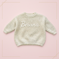 Thumbnail for Personalized Baby Sweater – Unique et plein d'amour – Pull pour bébé brodé et personnalisé