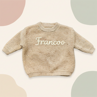 Thumbnail for Personalized Baby Sweater – Unique et plein d'amour – Pull pour bébé brodé et personnalisé