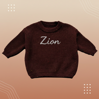 Thumbnail for Personalized Baby Sweater – Unique et plein d'amour – Pull pour bébé brodé et personnalisé