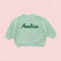 Thumbnail for Personalized Baby Sweater – Unique et plein d'amour – Pull pour bébé brodé et personnalisé