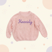 Thumbnail for Personalized Baby Sweater – Unique et plein d'amour – Pull pour bébé brodé et personnalisé