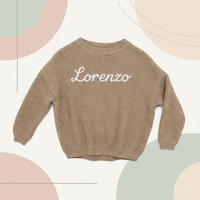 Thumbnail for Personalized Baby Sweater – Unique et plein d'amour – Pull pour bébé brodé et personnalisé