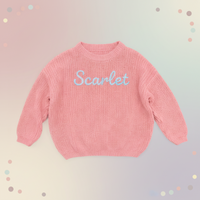 Thumbnail for Personalized Baby Sweater – Unique et plein d'amour – Pull pour bébé brodé et personnalisé
