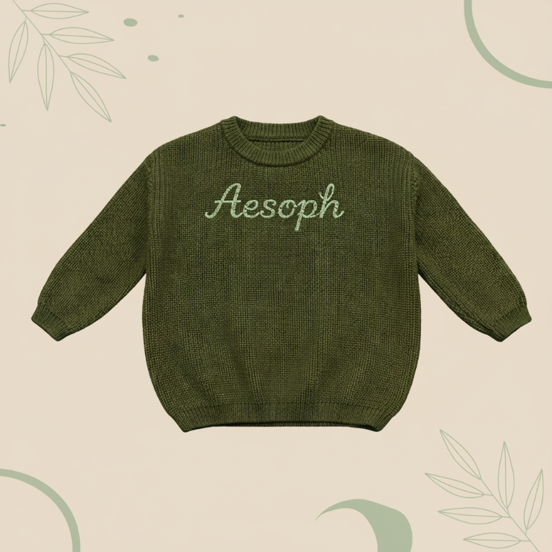 Personalized Baby Sweater – Unique et plein d'amour – Pull pour bébé brodé et personnalisé