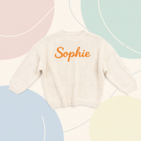 Thumbnail for Personalized Baby Sweater – Unique et plein d'amour – Pull pour bébé brodé et personnalisé