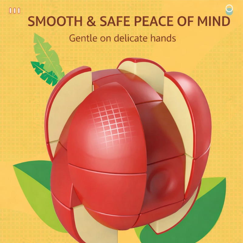FruitCube – Coloré et stimulant – Puzzle Montessori sur les fruits
