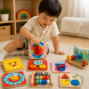 TinySkills – Créatif et éducatif – Tableau d'activités magnétique Montessori