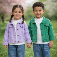 Thumbnail for Candy Color Veste en jean – Veste en jean légère pour enfants