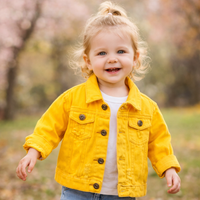 Thumbnail for Candy Color Veste en jean – Veste en jean légère pour enfants