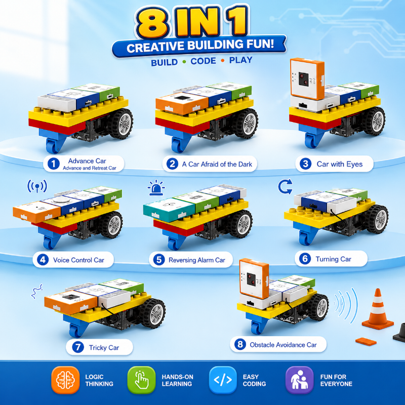 STEM Programming Blocks – Apprendre à programmer – Kit de construction
