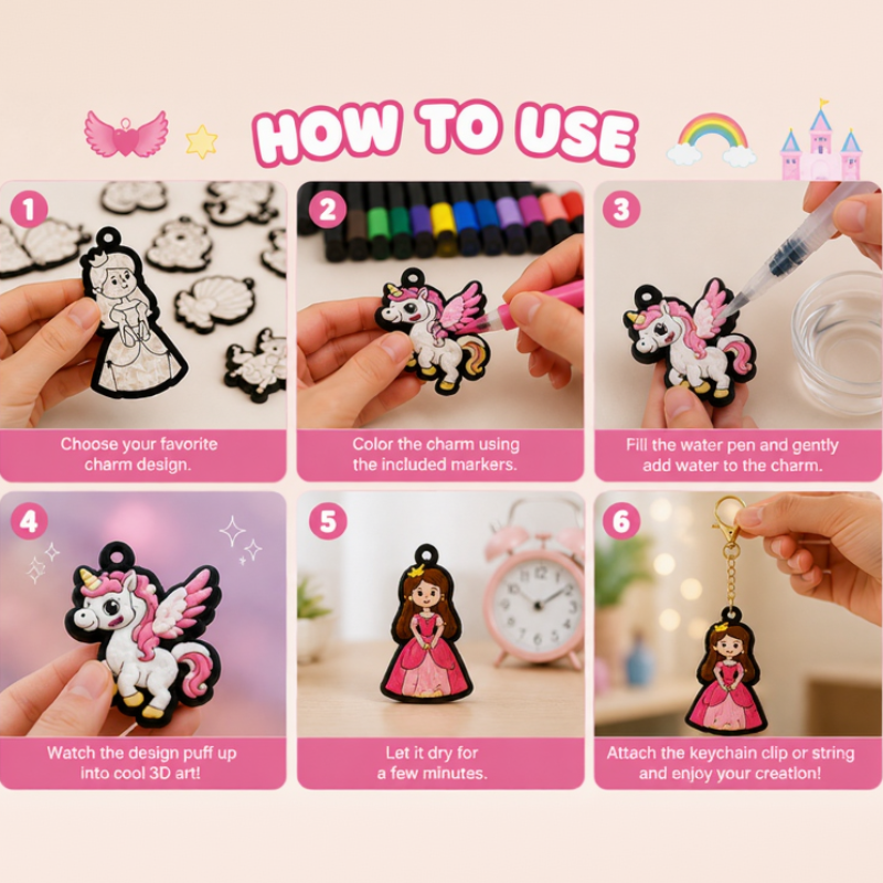 Magic Puff Paint – Créatif et interactif – Kit de bricolage à la texture mousseuse magique