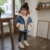 Girls Bunny Denim Coat – Chaleur et confort – Veste pour enfant
