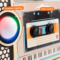 Thumbnail for Wooden Busy Board – Motricité et interactivité – Tableau d'activités musicales