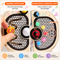 Thumbnail for Wooden Busy Board – Motricité et interactivité – Tableau d'activités musicales