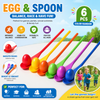 Wooden Egg Spoon Game – Motricité et apprentissage – Jeu d'équilibre « Course aux œufs »